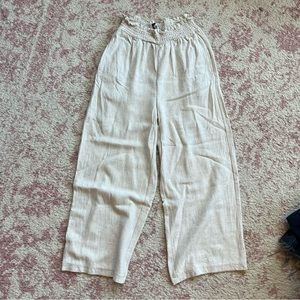 Wide leg linen pants!